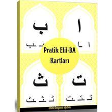 Pratik Elif-BA Kartları Laminasyonlu Sert Kartlar Enine Boyuna Eğitim