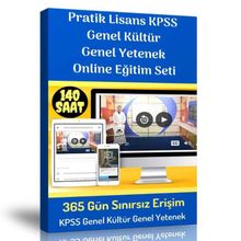 Pratik Lisans KPSS Genel Kültür Genel Yetenek Online Eğitim Seti