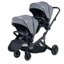 Prego 2223 İbiza Plus İkiz Travel Sistem Gri Bebek Arabası