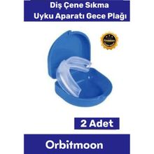 Premium Özel Seri Gece Plağı Çene Diş Sıkma Gıcırdatma Önleyici Koruyucu Diş Aparatı 2 Adet