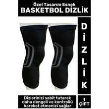 Premium Yüksek Kaliteli Esnek Nefes Alabilen Terletmez Denge Sabitleyici Basketbol Dizliği M Beden