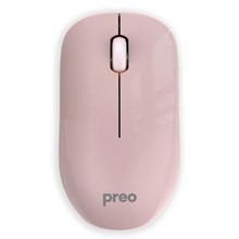 Preo M19 Ergonomik Pastel Kablosuz Sessiz Pembe Mouse