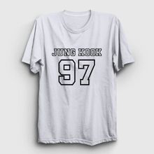 Presmono 97 K Pop Jungkook Bts Beyaz Unisex Çocuk T-Shirt
