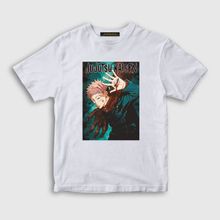 Presmono Anime Jujutsu Kaisen Unisex Beyaz Çocuk T-Shirt