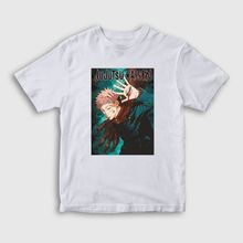 Presmono Anime Jujutsu Kaisen Unisex Beyaz Çocuk T-Shirt