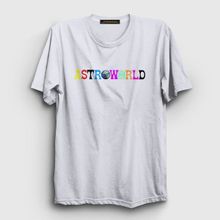 Presmono Astroworld Travis Scott Beyaz Unisex T-Shirt