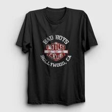 Presmono Bad Boys Mötley Crüe Siyah Kadın T-Shirt