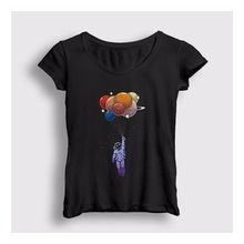 Presmono Balloons Astronaut Space Astronot Uzay Kadın T-shirt