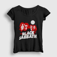 Presmono Band Black Sabbath Siyah Kadın T-Shirt