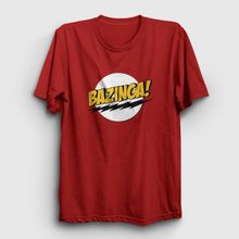Presmono Bazinga The Big Bang Theory Kırmızı Unisex T-Shirt