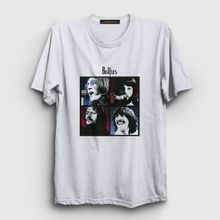 Presmono Beyaz Band The Beatles Kadın T-Shirt