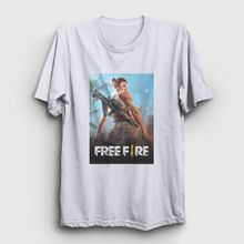 Presmono Beyaz Cover Free Fire Unisex T-Shirt