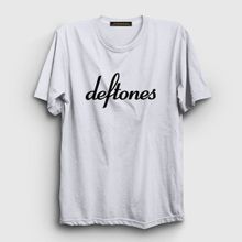 Presmono Beyaz Logo Deftones Kadın T-shirt