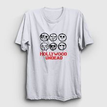 Presmono Beyaz Masks V3 Hollywood Undead Erkek T-Shirt