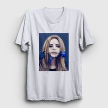 Presmono Beyaz Rose Lana Del Rey Erkek T-Shirt