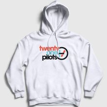 Presmono Beyaz Twenty One Pilots Unisex Sweatshirt