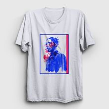 Presmono Beyaz Watercolor ASAP Rocky Erkek T-Shirt