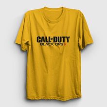 Presmono Black Ops Call Of Duty Sarı Unisex T-shirt