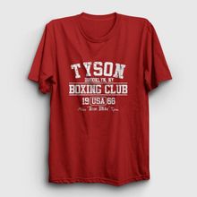 Presmono Boxing Club Mike Tyson Kırmızı Unisex T-Shirt