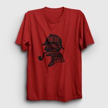 Presmono Fact Sherlock Holmes Kırmızı Unisex T-Shirt