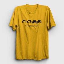 Presmono Heads The Big Bang Theory Sarı Unisex T-shirt
