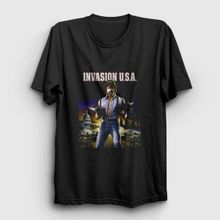 Presmono Invasion Chuck Norris Unisex Beyaz T-shirt