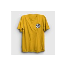 Presmono Kanji Go Anime Dragon Ball Sarı Unisex T-shirt
