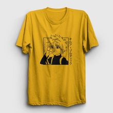 Presmono Killua Anime Hunter X Hunter Beyaz Unisex T-shirt