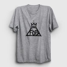Presmono Logo Fall Out Boy Beyaz Unisex T-Shirt