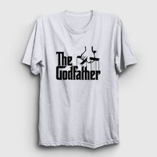 Presmono Logo Film Baba The Godfather Beyaz Unisex T-shirt