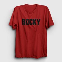 Presmono Logo Film Rocky Kırmızı Unisex T-Shirt