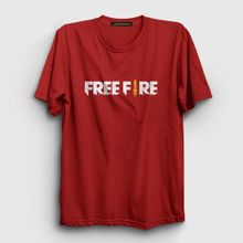Presmono Logo Free Fire Kırmızı Unisex T-Shirt