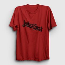 Presmono Logo Judas Priest Kırmızı Unisex T-Shirt