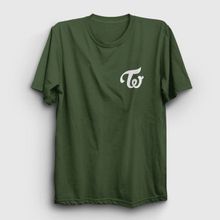 Presmono Logo K-Pop Twice Haki Kadın T-shirt