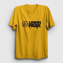 Presmono Logo V2 Linkin Park Sarı Unisex T-Shirt