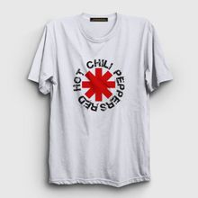 Presmono Logo V2 Red Hot Chili Peppers Beyaz Unisex T-shirt
