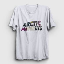 Presmono Mask Arctic Monkeys Beyaz Unisex T-shirt