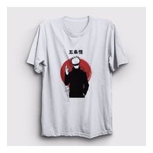 Presmono Satoru Anime Jujutsu Kaisen Beyaz Unisex T-Shirt