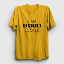 Presmono Sherlocked Sherlock Holmes Sarı Unisex T-Shirt