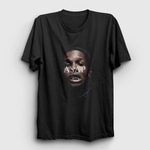Presmono Siyah ASAP Rocky Erkek T-Shirt
