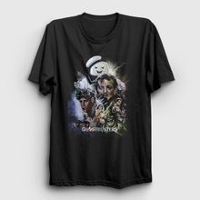 Presmono Siyah Cover Film Hayalet Avcıları Ghostbusters Kadın T-Shirt