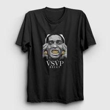 Presmono Siyah Gold ASAP Rocky Erkek T-Shirt