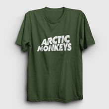 Presmono Siyah Logo Arctic Monkeys Kadın T-shirt