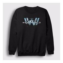 Presmono Siyah Logo V3 Westworld Unisex Sweatshirt
