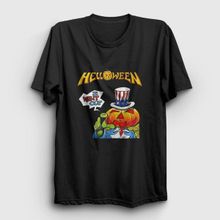 Presmono Siyah Out Helloween Erkek T-Shirt