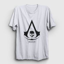 Presmono Skull Assassins Creed Sarı Unisex T-shirt