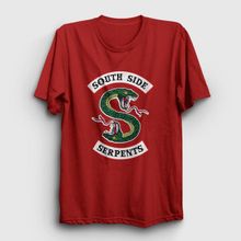 Presmono South Side Serpents Riverdale Sarı Unisex T-shirt
