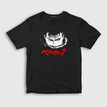 Presmono Unisex Çocuk Guts Anime Berserk Siyah T-Shirt