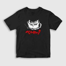 Presmono Unisex Çocuk Guts Anime Berserk Siyah T-Shirt