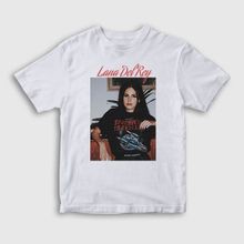 Presmono Unisex Çocuk Space Lana Del Rey Beyaz T-Shirt